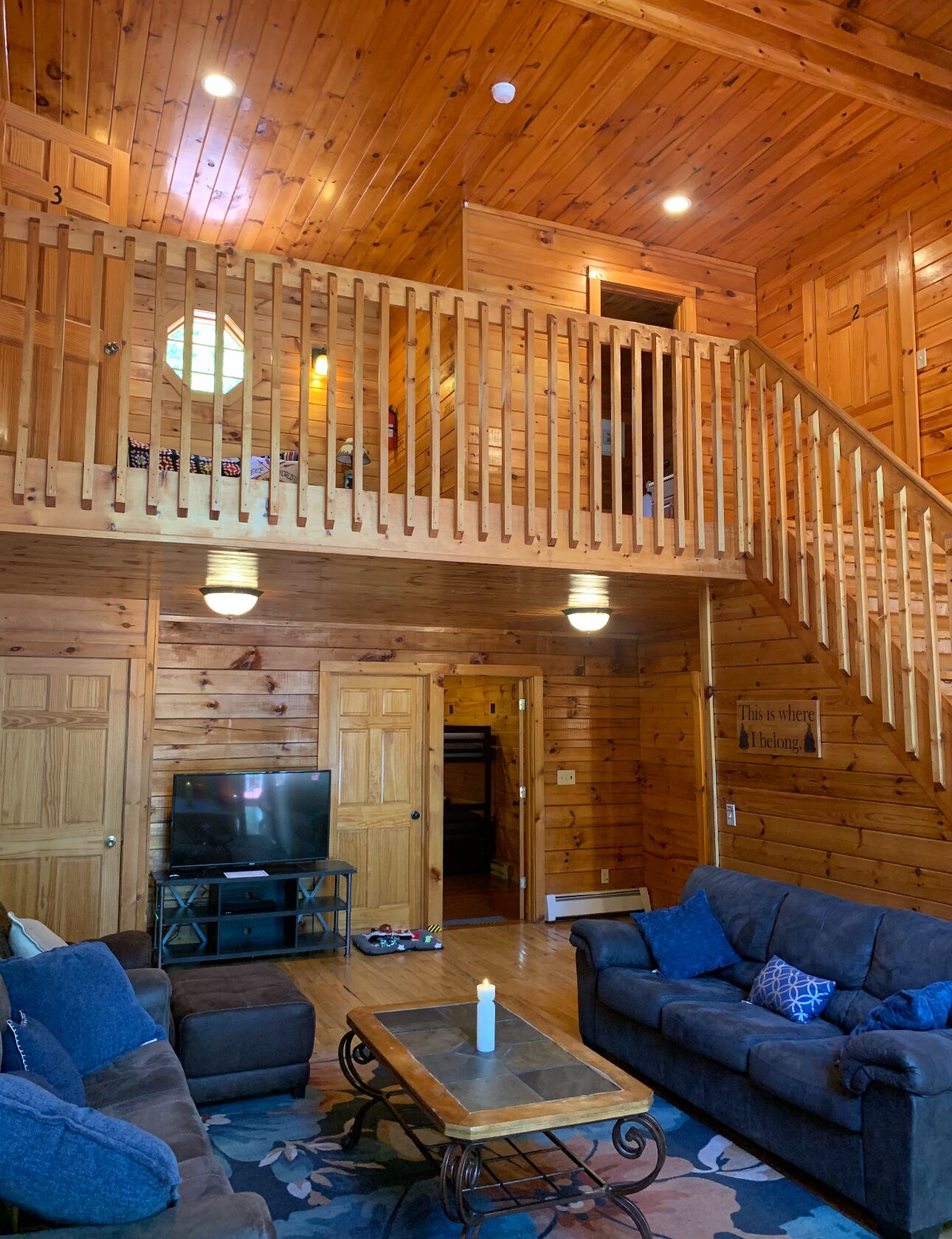 Una Smart TV, una chimenea