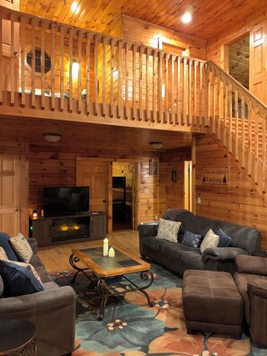 TV connectée, cheminée