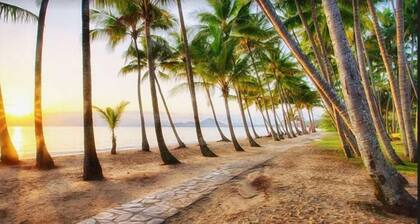 Tropical views from spacious, comfortable, well appointed apartment