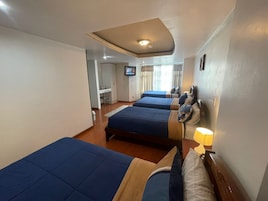Escritorio, wifi gratis y ropa de cama 