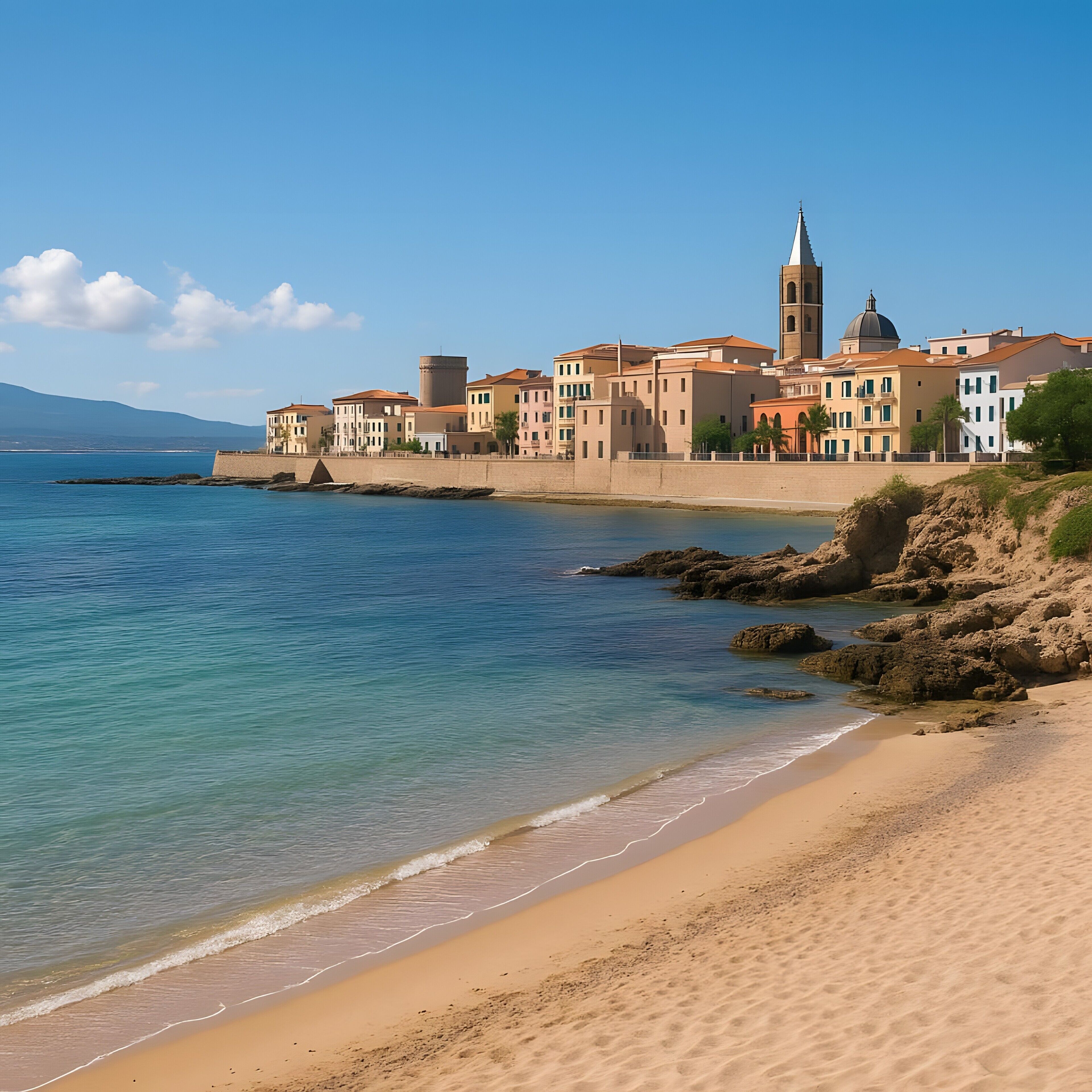 Una spiaggia nelle vicinanze