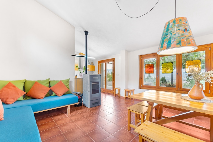 Casa Rural 'Lluna' Con Vistas A La Montaña, Piscina Compartida Y Wi-fi - Jijona