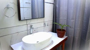 Towels, soap, toilet paper