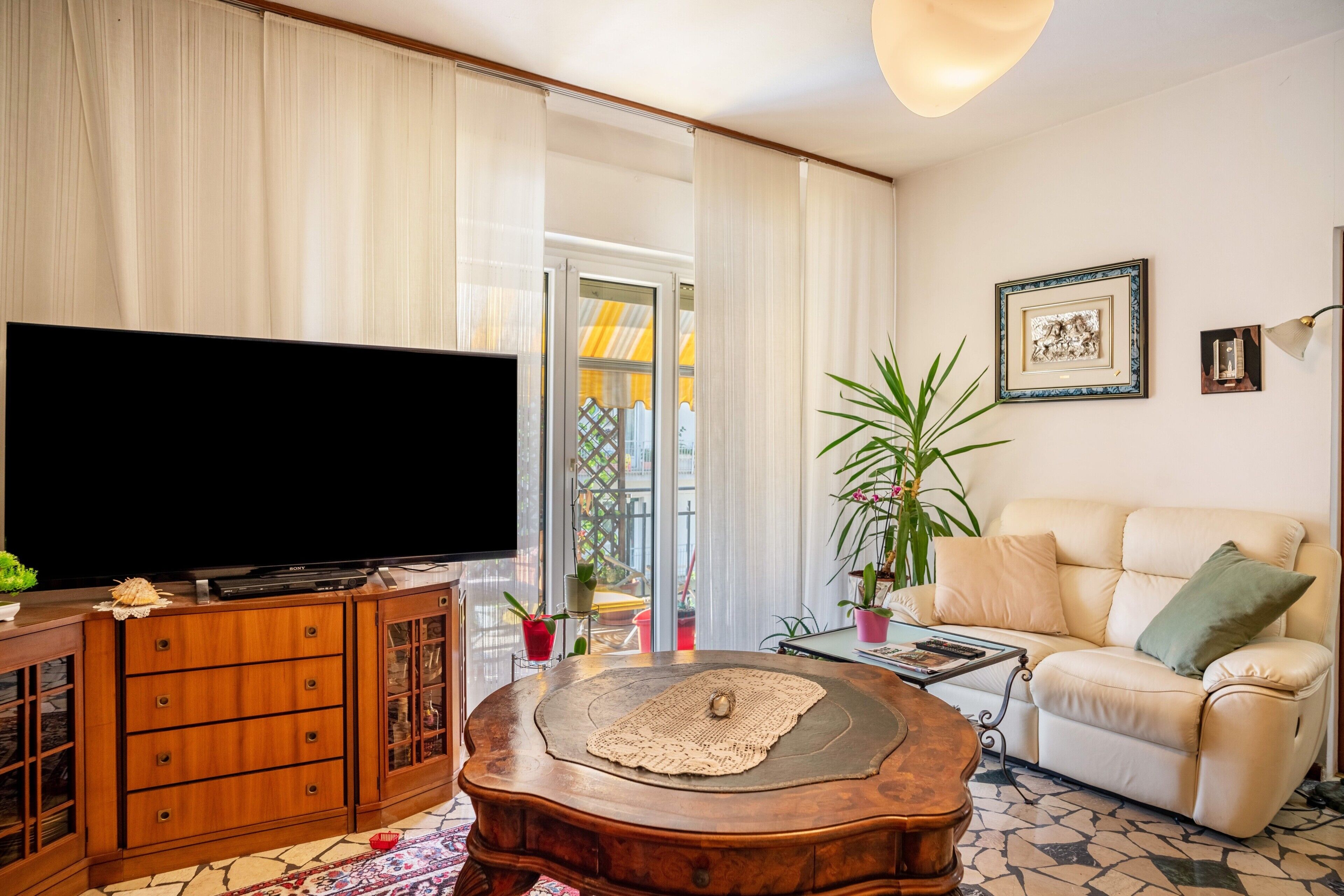 TV, DVD player, stereo