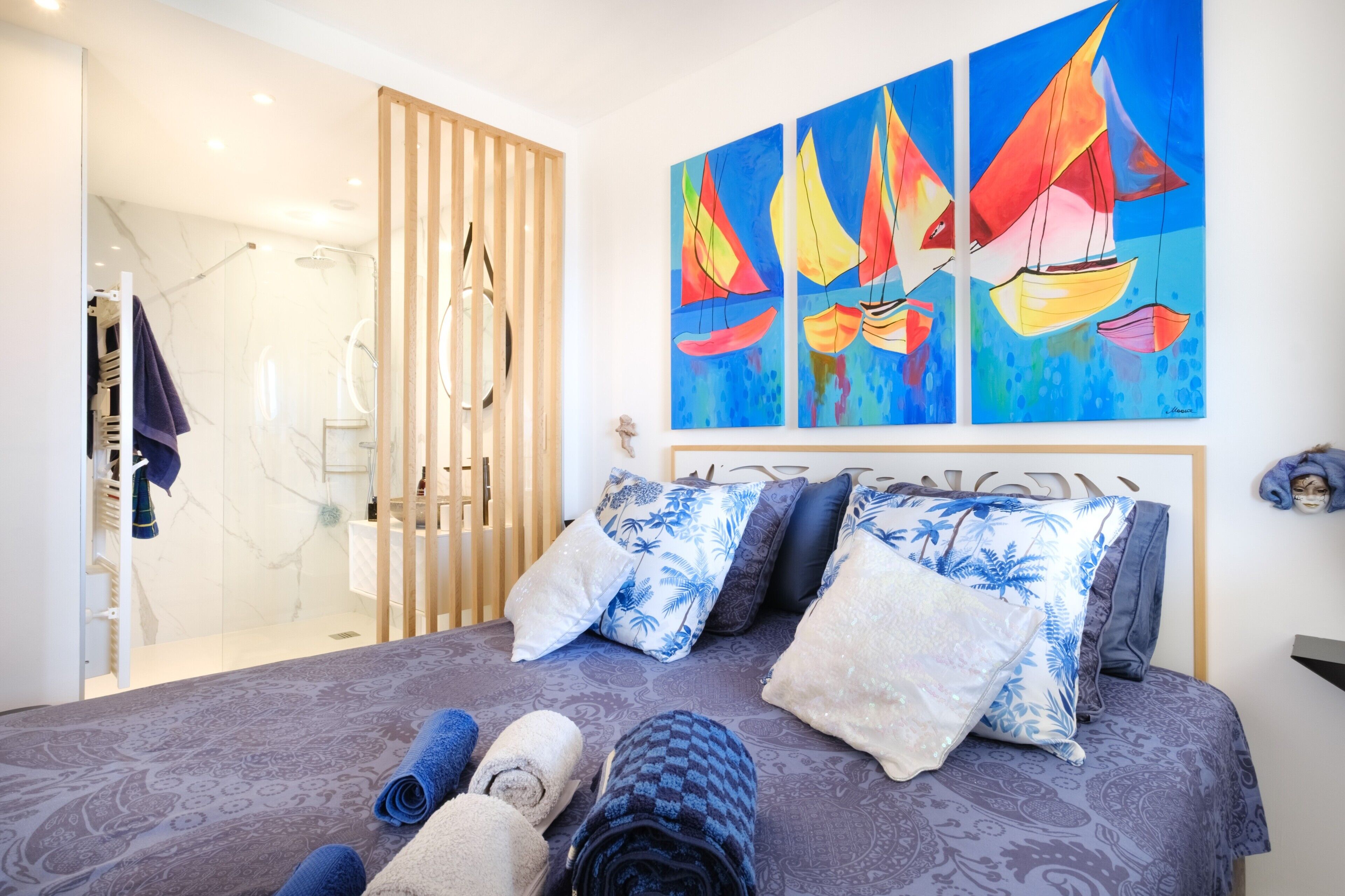 1 chambre, fer et planche à repasser, Wi-Fi gratuit, draps fournis