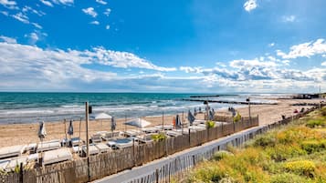 Vlak bij het strand