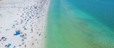 Vlak bij het strand