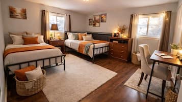 5 chambres, coffres-forts dans les chambres, fer et planche Ă repasser