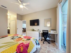 4 bedrooms, iron/ironing board, WiFi, bed sheets