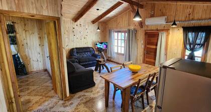 Fully equipped cabins, on the jungle route on the way to the MoconĂĄ Falls.