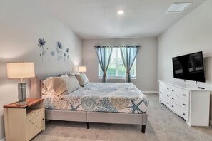 4 habitaciones, tabla de planchar con plancha, wifi y ropa de cama 