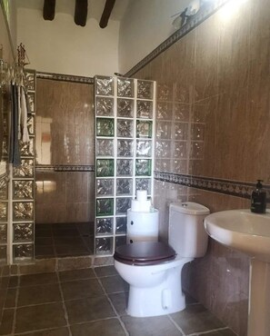 Serviettes fournies, papier toilette