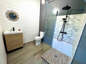 SĂšche-cheveux, serviettes fournies, savon, papier toilette
