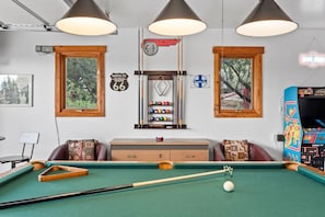Game room - Spacious Hillside Retreat w/ Spa, Games, & Views (Santa Fe)