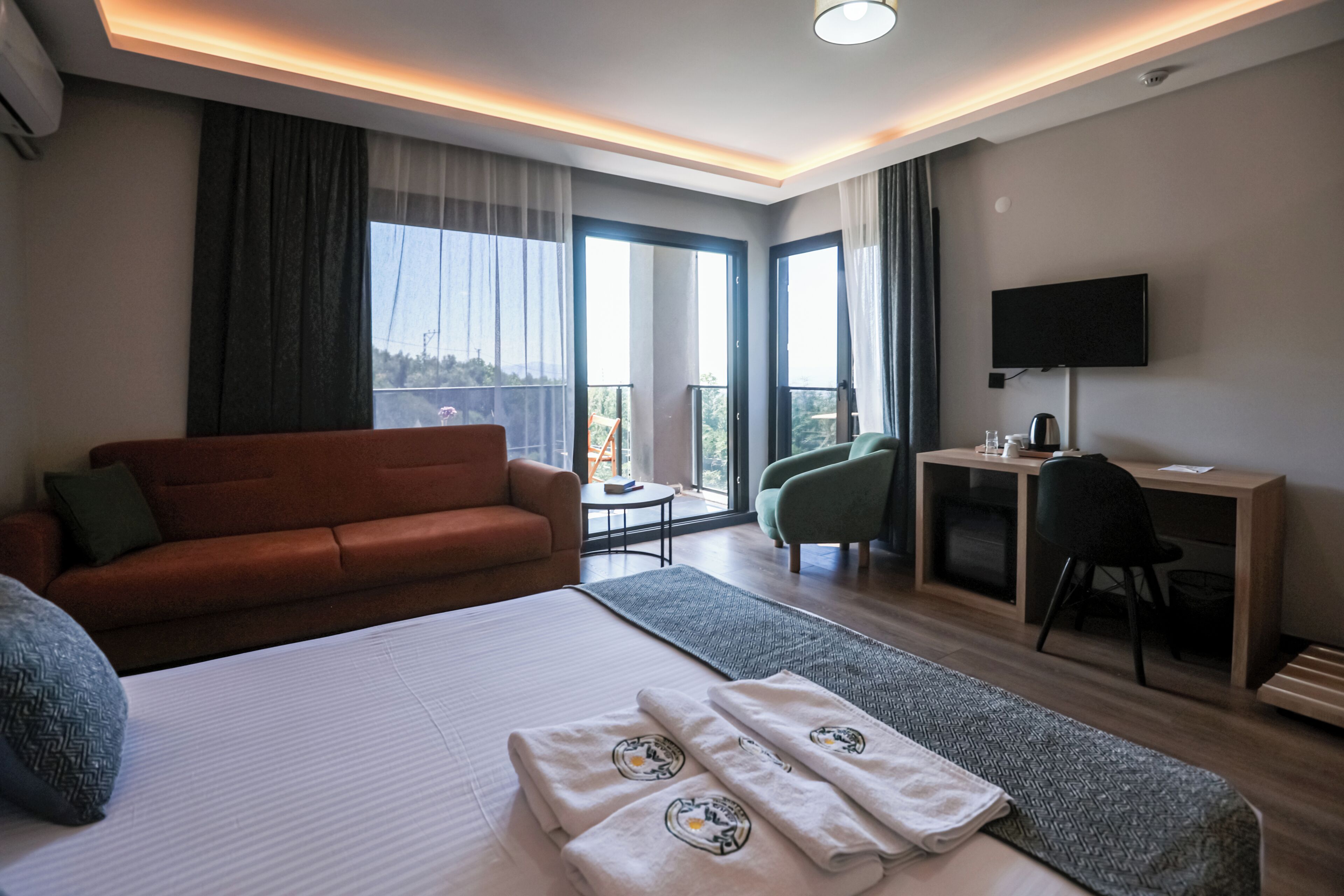 Habitación familiar doble, 1 habitación, balcón, vistas al mar