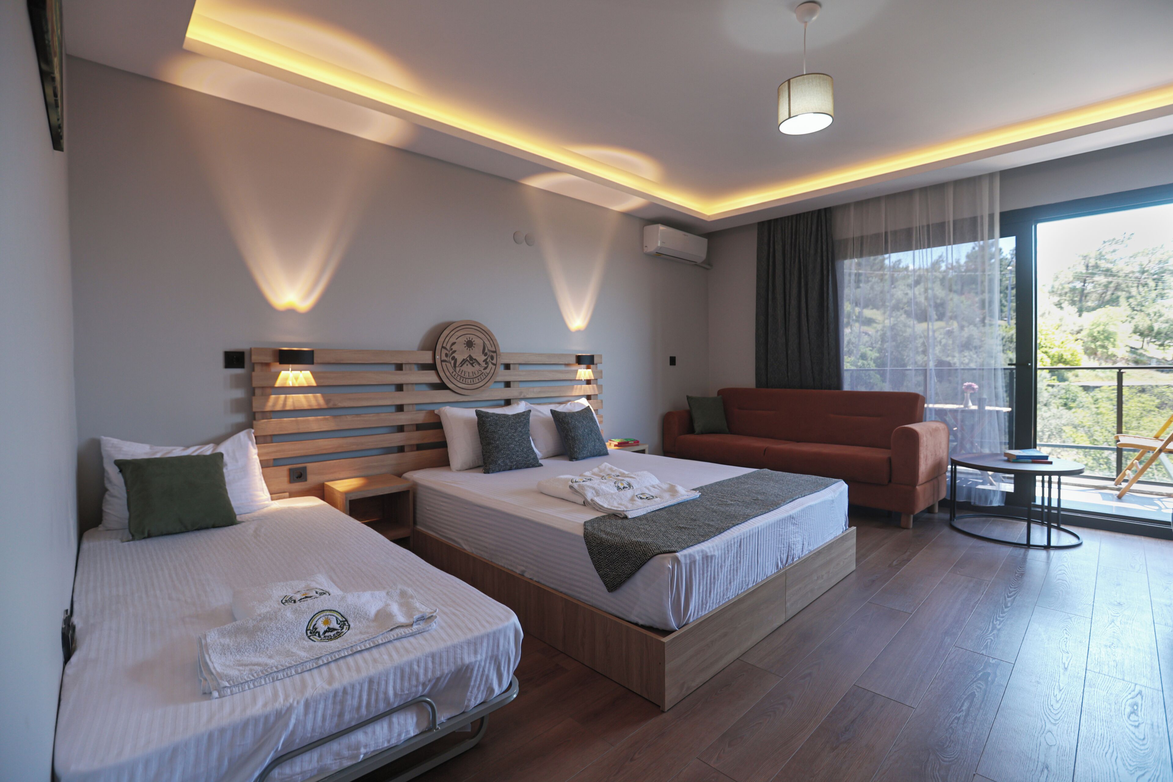 Family Double Room, 1 Bedroom, Balcony, Sea View | Premium bedding, down comforters, minibar, in-room safe