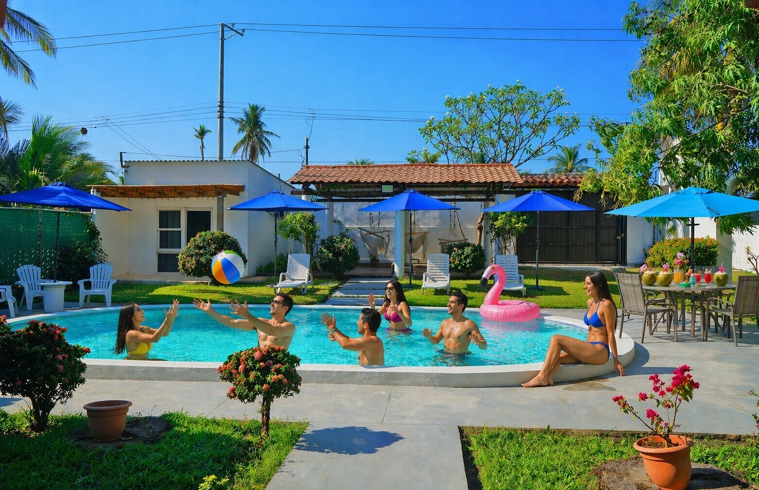 Alberca al aire libre 