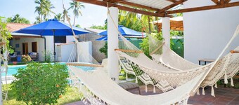 Private Beach Villa 2 min Walk to the Waves/Your own pool/BBQ/Family House