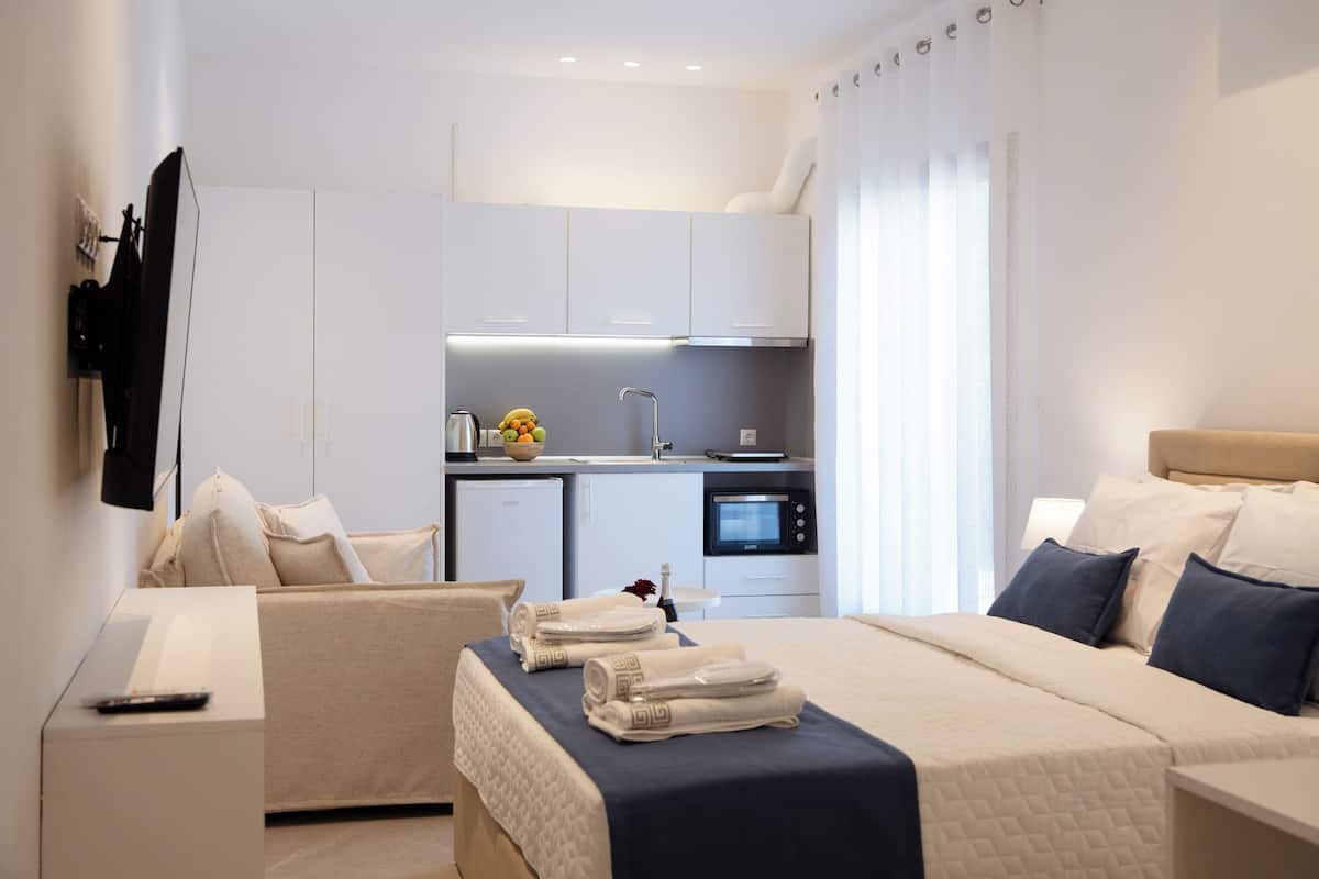 Habitación doble estándar | Insonorización, tabla de planchar con plancha y wifi gratis