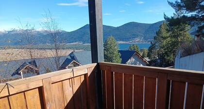 6-person chalet 200 meters from the slopes and view of Lake Matemale