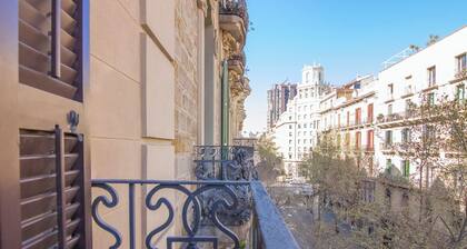 Spacious and luxurious apartment in the center of Barcelona. With terrace and WiFi
