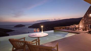 Superior Suite Private Pool, Sea View | Terrace/patio