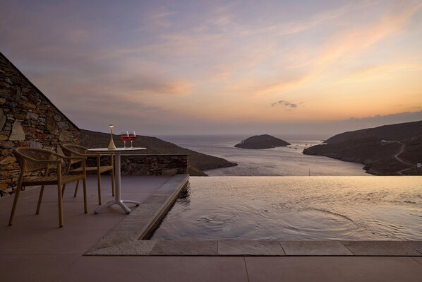 Superior Suite Private Pool, Sea View | Terrace/patio