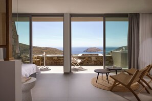 Deluxe Suite with Mini Pool, Sea View | Wohnbereich