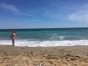 On the beach