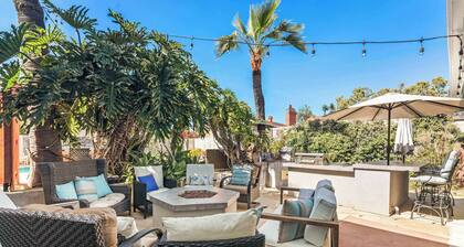 Boho Oasis with Pool, Spa, Firepit, BBQ, Ping Pong