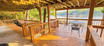 Lakeftont 4BD/2BA/Private Dock/Grill/Decks/Firepit/Quiet Cove-12PP