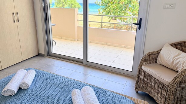 Apartment, 2 Bedrooms, Smoking, Balcony | 3 bedrooms - Fifty Shades of Blue 10 sec to sea 5PL 2BD 2BA (Chania)