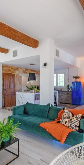 Fireplace - Mas provençal en pierres avec pisicine privée, jardin - ideal for family (Vénéjan)