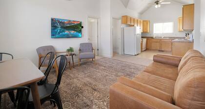 Kick back in this comfortable 2-bedroom casita with two king beds, full kitchen, TV, & Laundry unit