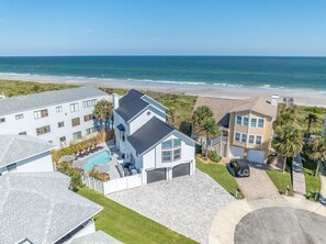 Exterior - Luxury Direct Ocean Front, Near Downtown, Heated Pool, Hot Tub, Game Room, Sleeps 28, Pets (St. Augustine)