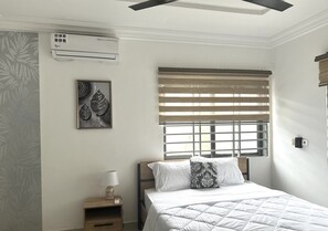 Desk, iron/ironing board, free WiFi, bed sheets
