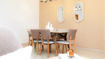 Opções para refeição no quarto
