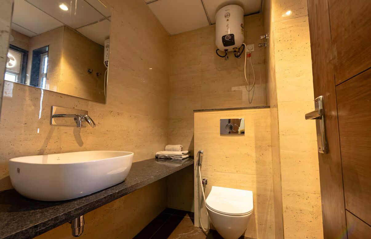 Towels, soap, shampoo