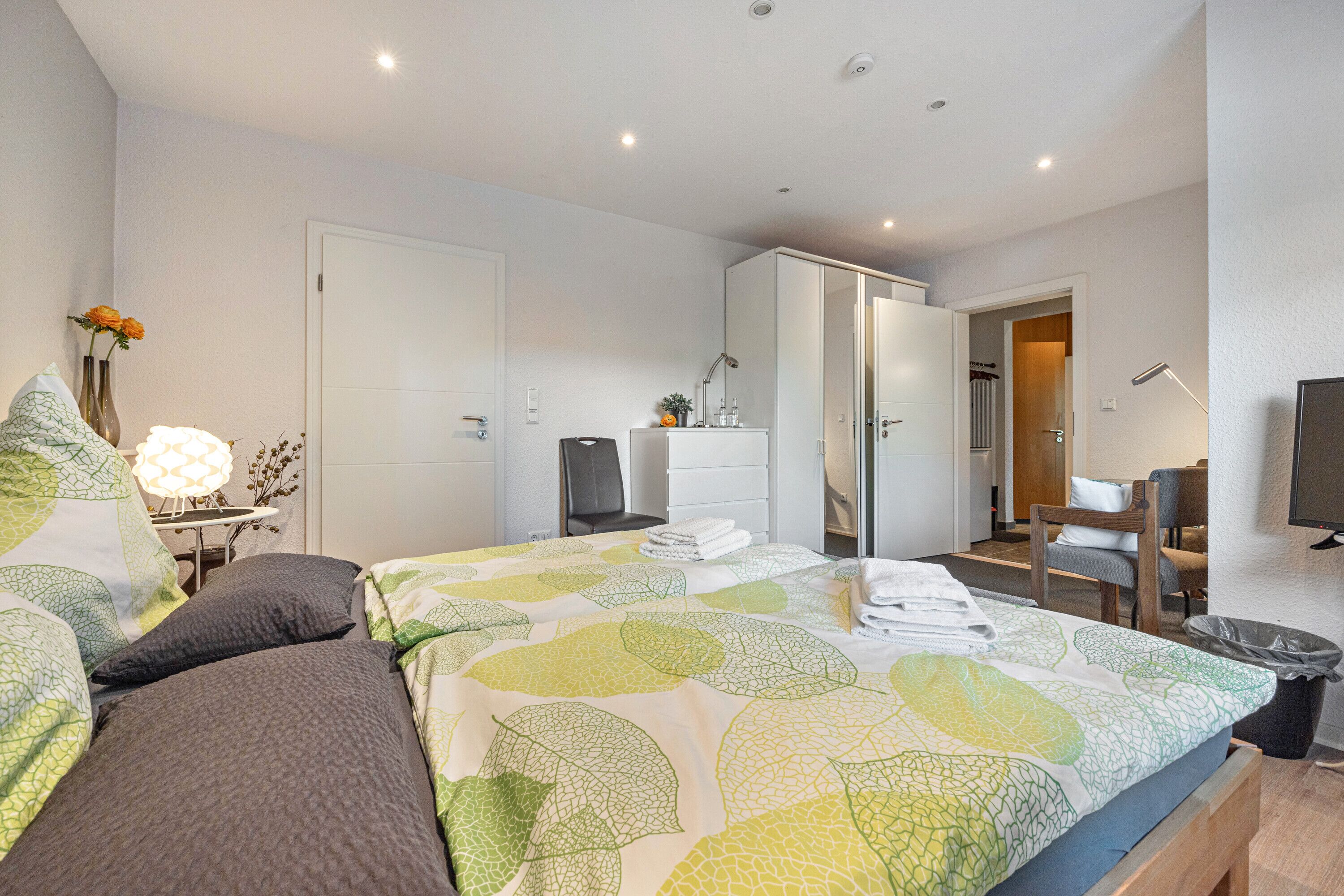 2 bedrooms, iron/ironing board, WiFi, bed sheets