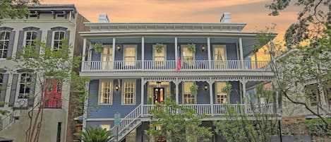 This beautiful, Southern-style exterior sets the tone for your stay all the way from the curb.