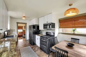 Fridge, microwave, oven, stovetop - Walkable Downtown Retreat w/Loft (McCall)
