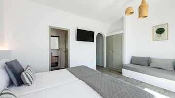 Studio Luxe, vue mer | Coffres-forts dans les chambres, rideaux occultants, Wi-Fi gratuit