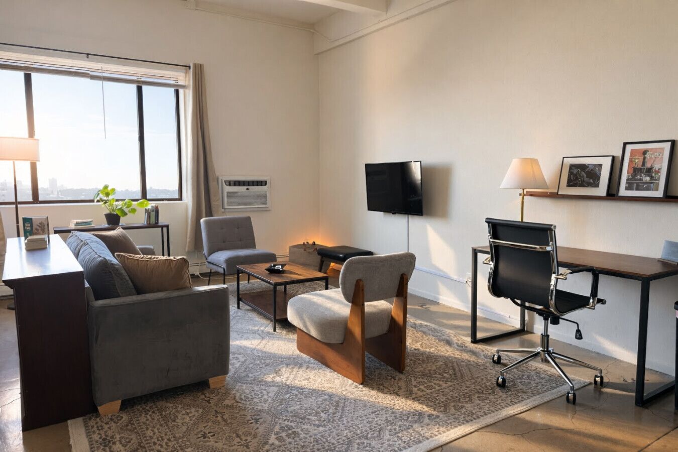 Een smart-tv en boeken