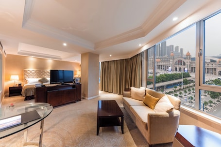 Luxury Single Room, City View | In-room safe, desk, laptop workspace, blackout drapes