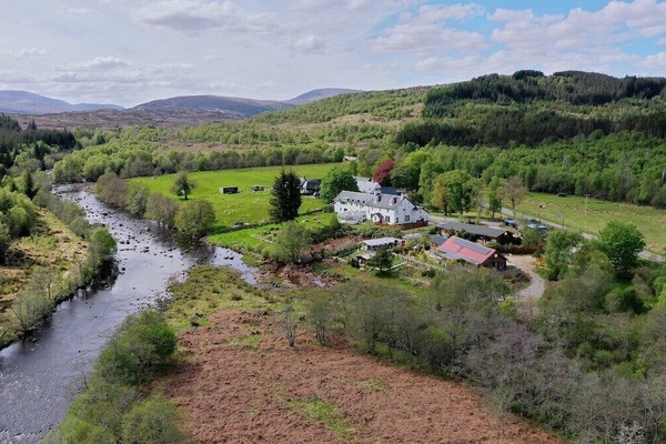 Arial View of the where the property is