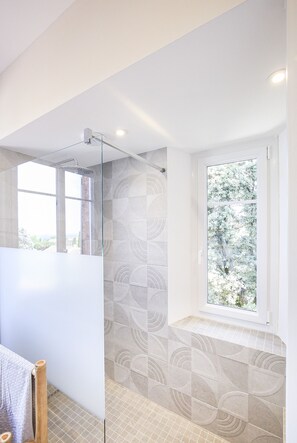 Shower, hair dryer