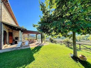 Villa, 5 chambres, fumeur, piscine privée | Terrain de l’hébergement 