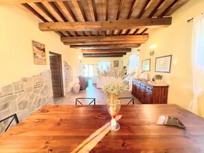 Villa, 5 Bedrooms, Smoking, Private Pool | Dining room - Detached Villa With Games Room, Pool, and Panoramic Views in San Damiano (Todi)