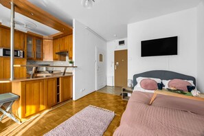 1 makuuhuone, silitysrauta/-lauta, ilmainen Wi-Fi, vuodevaatteet