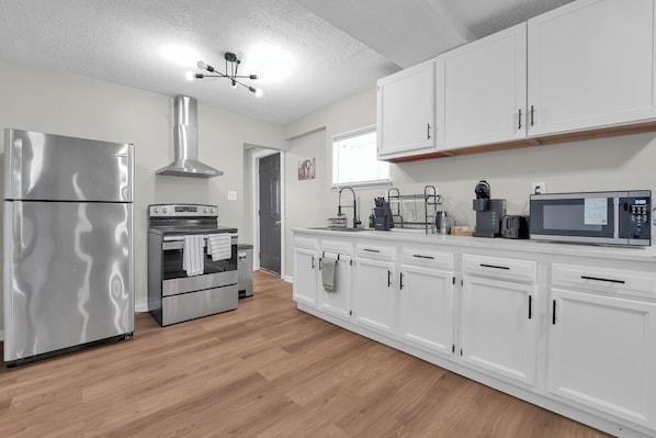 Microwave, oven, stovetop